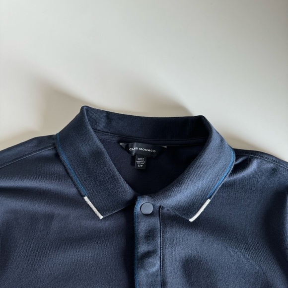 NWOT Club Monaco Tipped Polo - Picture 7 of 12